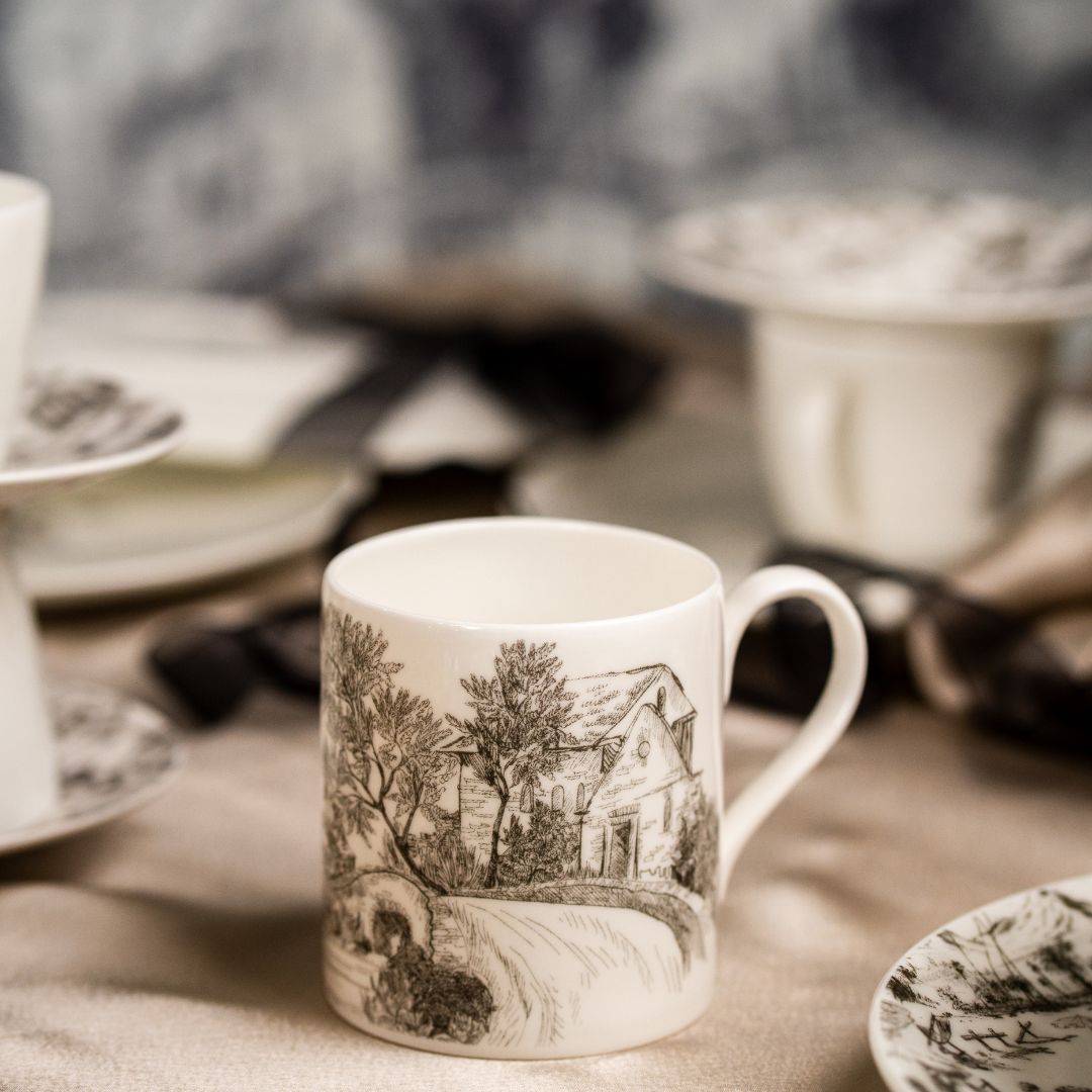 Set of 2- Chateau Toile Mug